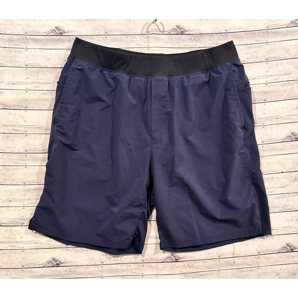 Fabletics The Fundamental Short Lined 2 Mens XL Blue Athletic Running Gym